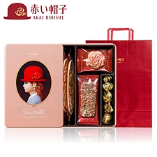 红帽子 巧克力什锦饼干嫩粉色礼盒 12枚 67.1g