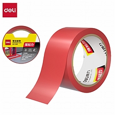 得力 警示胶带PVC (红色) 48mm*33m*130mm  JL300