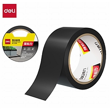 得力 警示胶带PVC (黑色) 48mm*33m*130mm  JL304