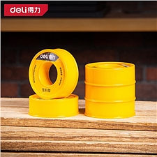 得力 生料带5卷装 (黄) 15m*12mm*0.1mm  DL389515
