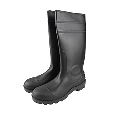 汉盾 耐磨防滑高筒雨靴雨鞋 (黑) 40码  HD-SH3707