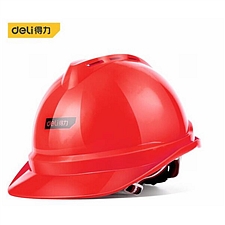 得力 ABS安全帽LA认证 (红) 52-64mm  DL525003