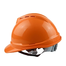 汉盾 安全帽 (橙) V型HDPE透气型  HD-HT26