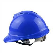 汉盾 安全帽 (蓝) V型HDPE透气型  HD-HT26