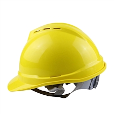 汉盾 安全帽 (黄) V型ABS透气型  HD-HT28