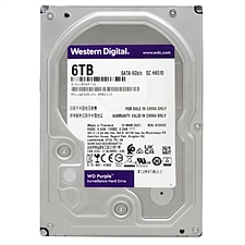 西部数据 紫盘SATA6Gb/s 64M 监控级硬盘 6TB  WD62