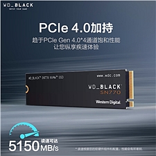 西部数据 SSD固态硬盘 M.2 PCIe4.0 2280 1TB NVMe