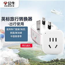 公牛 2位英标旅行插座/转换器 适合国外使用  GN-L0