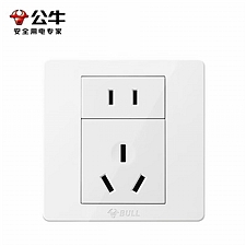 公牛 二孔10A三孔16A空调86型插座面板  G07Z227S