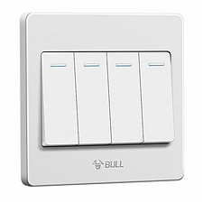 公牛 四开双控开关 86型面板 暗装  G07K412C