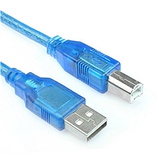 创乘 纯铜三层屏蔽高速USB2.0打印线 (蓝) AM-BM 10m  CC029-10