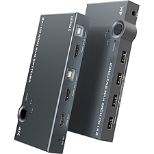 创乘 4K高清HDMI KVM切换器(HDMI+USB) (深空灰) (