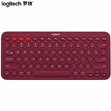 罗技 无线蓝牙键盘 (红色)  K380