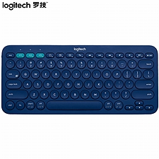 罗技 无线蓝牙键盘 (蓝色)  K380