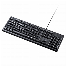 山业 英语键USB有线键盘 机械手感 (黑色)  SKB-E5UBK