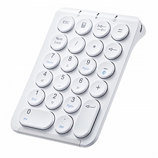 山业 超薄蓝牙数字键盘 (白色) 小键盘 WIN/MAC适用