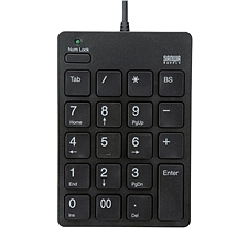 山业 USB数字巧克力键盘 (黑)  NT-18UBK