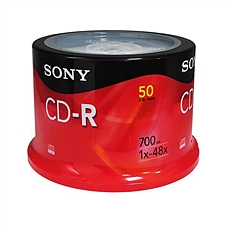 索尼 CD-R刻录盘 700MB 50片/筒  50CDQ80S1