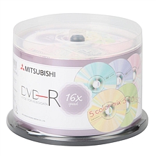 三菱 DVD-R刻录盘(彩色樱花) 4.7GB 50片/筒  DVD-R