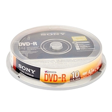 索尼 DVD-R刻录盘 4.7GB 10片/筒  DVD-R 10DMR47