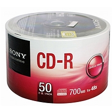 索尼 CD-R光盘/刻录盘 50片/筒 环保装  48速700MB