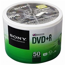 索尼 DVD+R光盘/刻录盘 50片/筒 环保装  16速4.7G