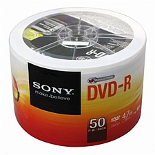 索尼 DVD-R光盘/刻录盘 50片/筒 环保装  16速4.7G