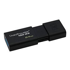 金士顿 U盘(USB3.0) (黑) 64G  DT100G3