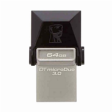 金士顿 超便携手机U盘 (黑) 64G OTG USB3.0 micro-USB和USB双接口  DTDUO3