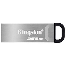 金士顿 USB 3.2 Gen 1 U盘 (银色) 256GB 金属外壳 读速200MB/s  DTKN/256GB
