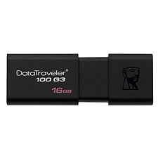 金士顿 U盘(USB3.0) (黑) 16G  DT100G3
