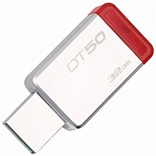 金士顿 USB3.1金属U盘 (红色) 32GB  DT50