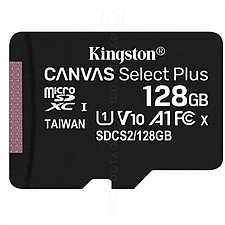 金士顿 UHS-I TF(MicroSD)高速存储卡 128G(Class10)  读速100MB/s