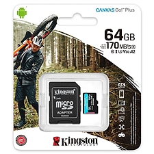 金士顿 TF(MicroSD)存储卡 U3 V30 A2 4K 64GB 读速170MB/s  SDCG3/64GB
