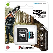 金士顿 TF(MicroSD)存储卡 U3 V30 A2 4K 256GB 读
