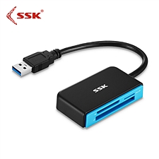 飚王 多功能合一读卡器USB3.0 支持TF/SD/CF卡  SCRM330