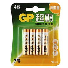 超霸 7号碱性电池 7号 4节/组  GP24A-L4