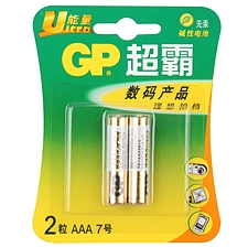 超霸 7号碱性电池 7号 2节/组  GP24A-L2