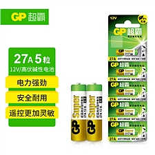 超霸 12V高伏碱性电池 12V 5粒/组  27A-L5