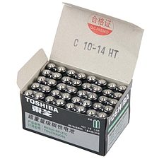 东芝 普通型碳性电池 2粒塑封装/40粒/盒 7号绿  R03UG-2TC