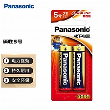 松下 (Panasonic) 碱性干电池 LR6BCH 2节/卡  5号