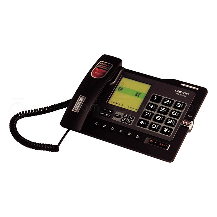 中诺 G025数码录音电话(可插sd卡) (黑)  G025