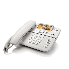 集怡嘉 Gigaset电话机座机 (白色)  DA560