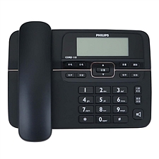 飞利浦 来电显示电话机(大屏幕) (黑)  CORD118