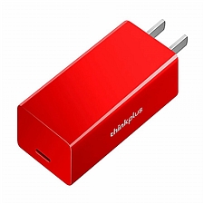 联想 口红电源 折叠款 GaN 氮化镓 65W (红色) 含1.