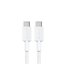 安克 ANKER Type-c 60W编织快充线USB-IF认证 (白) 1.8m  A81F6