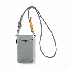 山业 数码收纳包 斜挎手机包 (灰色) 竖款 尼龙面料S-size  BAG-OPC3GY