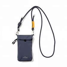 山业 数码收纳包 斜挎手机包 (深蓝色) 竖款 尼龙面料S-size  BAG-OPC3NV