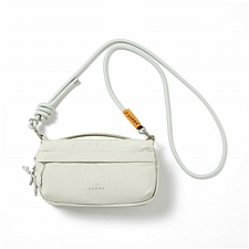山业 数码收纳包 斜挎手机包 (淡绿色) 横款 尼龙面料M-size  BAG-OPC5LBL
