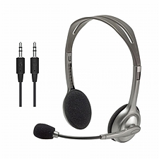 罗技 多功能头戴式耳机耳麦 (黑色)  H110